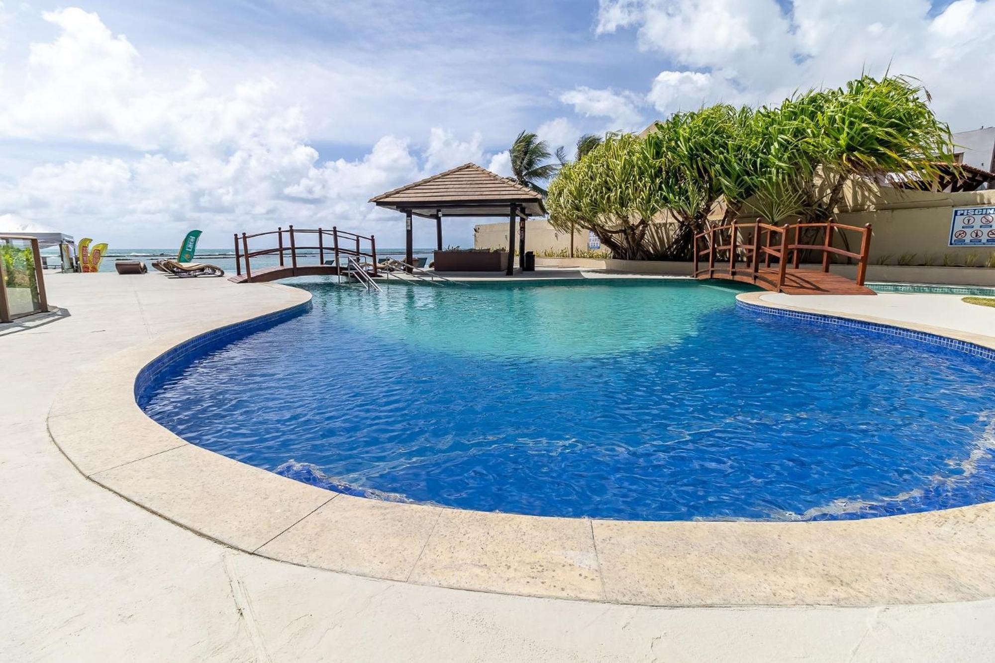 Barra Bali, Com Incrivel Vista Para O Mar! - Destino Bsm 209 Barra de Sao Miguel Bagian luar foto